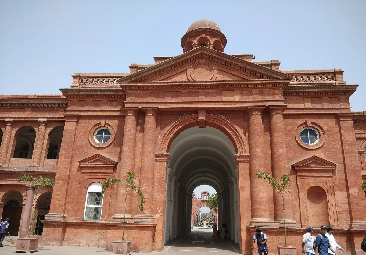 The red brick Town Hall of Amritsar