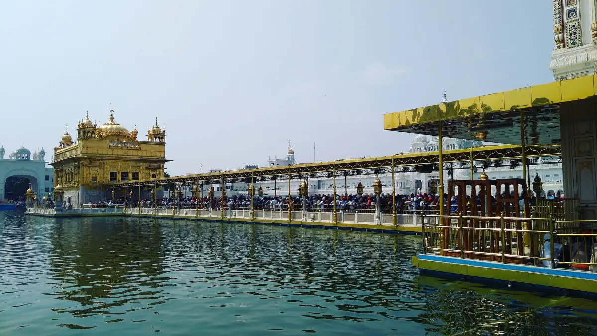 The causeway leading to the sanctum