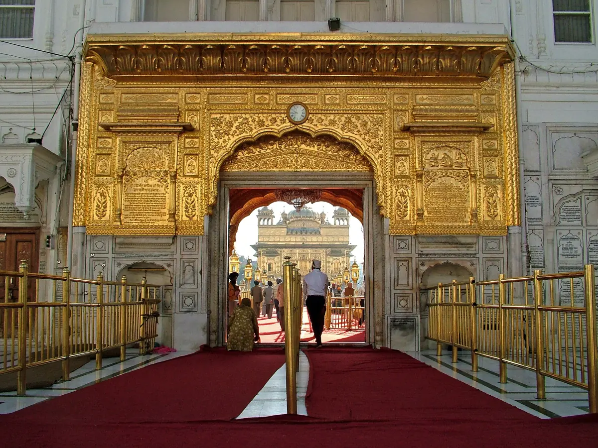 An entrance gate to the temple complex