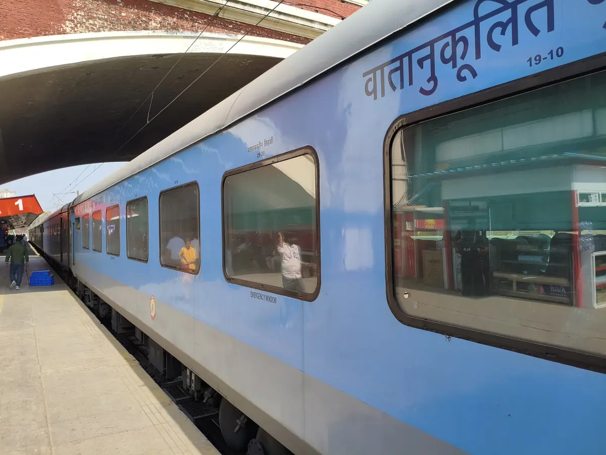 A Shatabdi Express train between Amritsar and New Delhi
